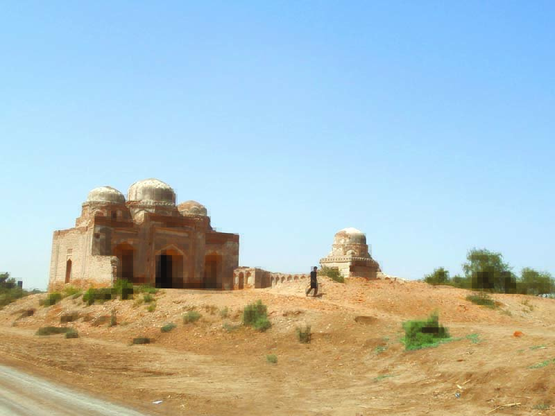 First structure: A larger mosque with an accomanying smaller, domed structure. PHOTOS BY ZAHIDA REHMAN JATT