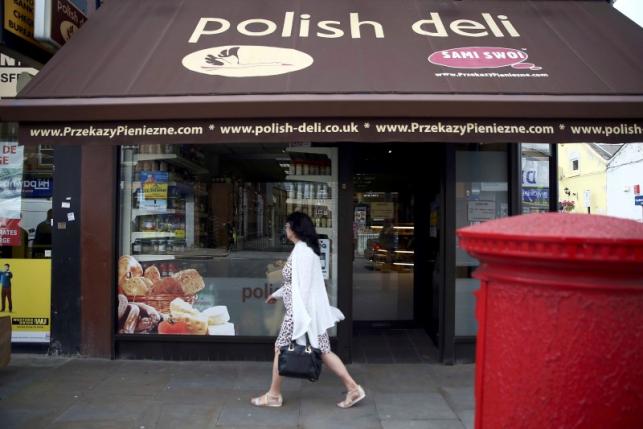 A Polish delicatessen is seen in Hammersmith, west London, Britain June 27, 2016. PHOTO: REUTERS