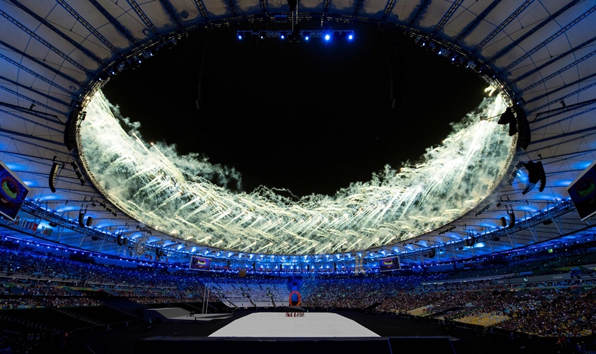 Performers operate a dummy during the opening ceremony of the Rio 2016 Paralympic Games at the Maracana stadium in Rio de Janeiro on September 7, 2016.
PHOTO: AFP