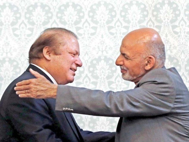 Prime Minister Nawaz Sharif and Afghan President Ashraf Ghani. PHOTO: REUTERS