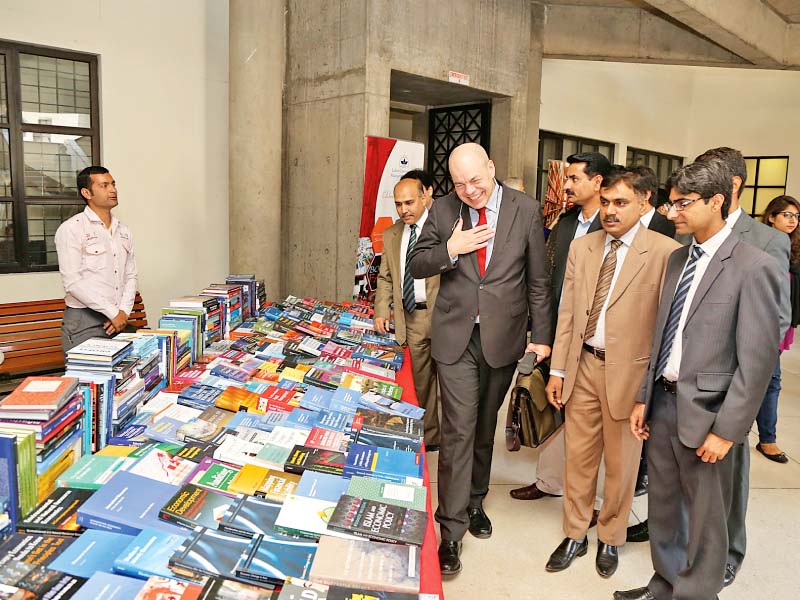 The LUMS library holds a book fair each year. PHOTO COURTESY: LUMS