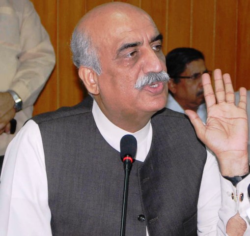 Leader of Opposition in the National Assembly Khursheed Shah. PHOTO: PID