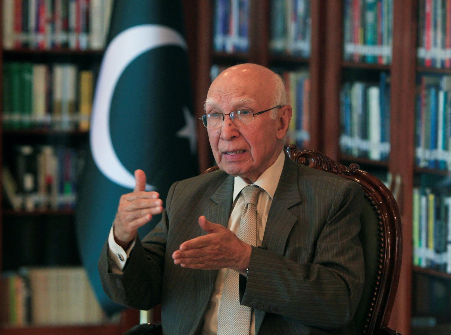 Prime Minister’s Adviser on Foreign Affairs Sartaj Aziz. PHOTO: Reuters
