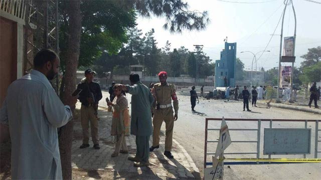 A police official is said to be among those killed. PHOTO: EXPRESS