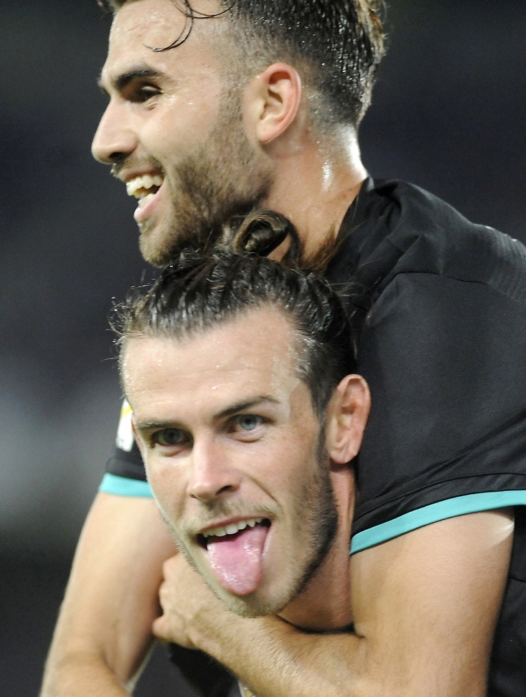 Still room for improvement: Zidane insists Bale is yet to reach his peak at Real. PHOTO: AFP