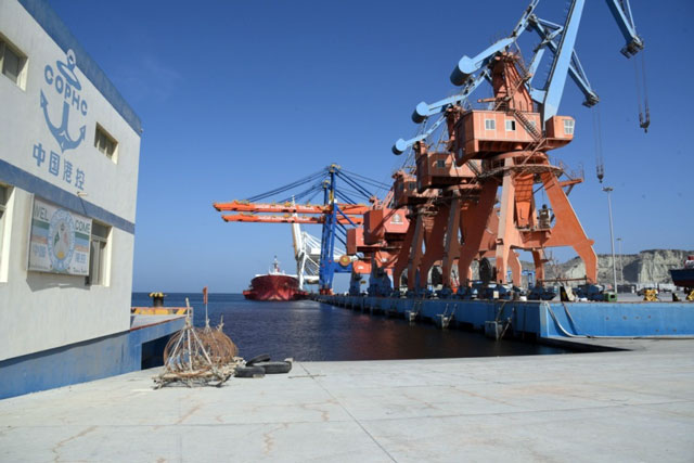 A view of Gwadar port. PHOTO: EXPRESS