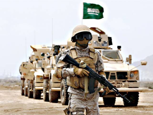 A file photo of Saudi military. PHOTO: AFP