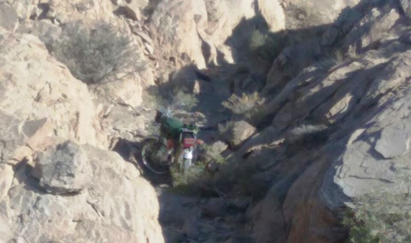 A bomb-laden motorcycle was recovered in Sur China of Zhob district. PHOTO: ISPR
