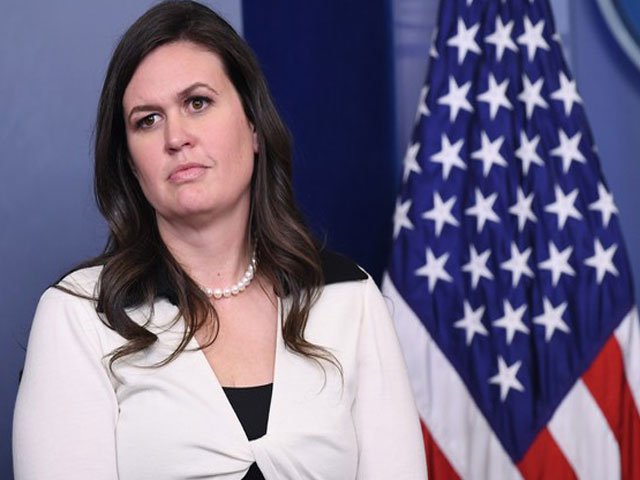 Spokeswoman Sarah Sanders says the details of Trump’s policy will be announced in the next 24-48 hours. PHOTO: AFP