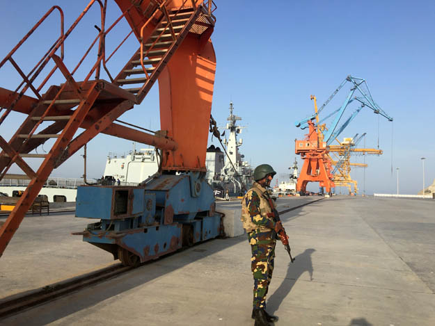 The Gwadar Port, an integral part of CPEC. PHOTO: REUTERS