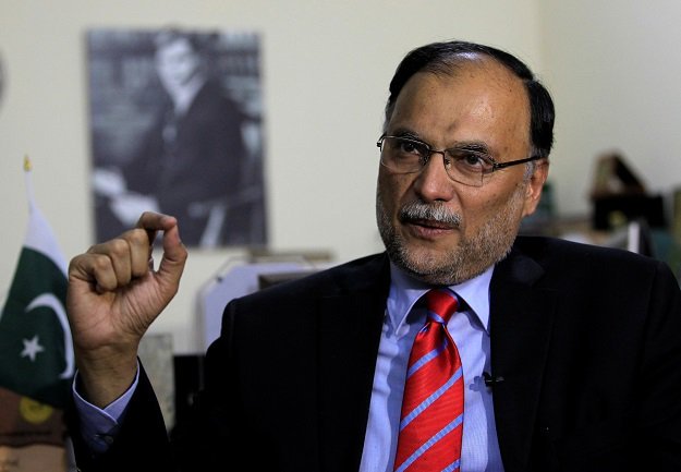 Interior Minister Ahsan Iqbal. : REUTERS