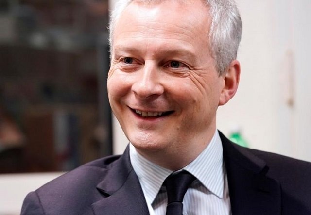 French Finance Minister Bruno Le Maire attends an interview with Reuters during the World Economic Forum (WEF) annual meeting in Davos, Switzerland January 25, 2018.
PHOTO: REUTERS