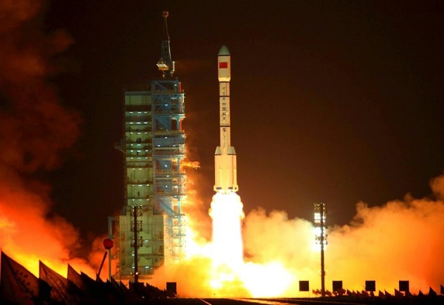 The Tiangong-1 was shot into orbit in September 2011. PHOTO: AFP