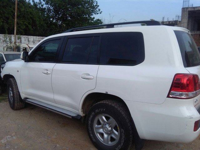 The US diplomat's land cruiser. PHOTO: EXPRESS
