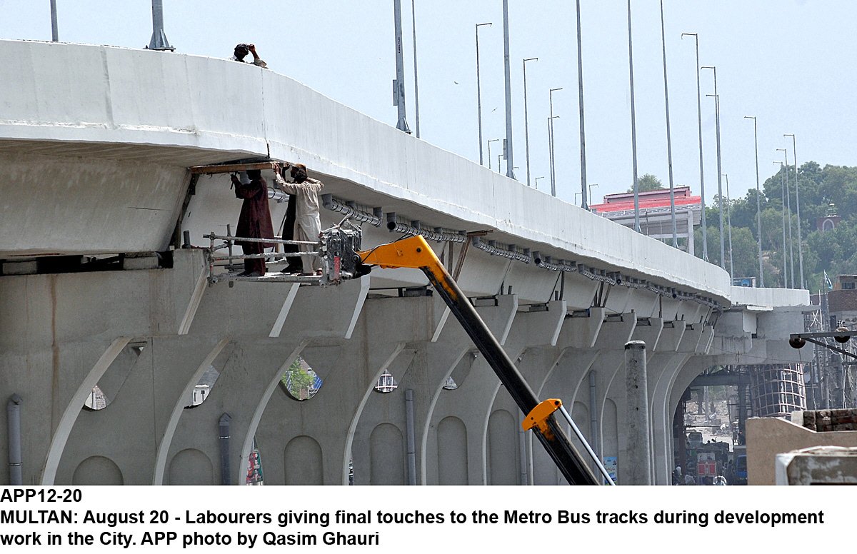 Official says that more than half of the track work as already been completed. PHOTO: APP