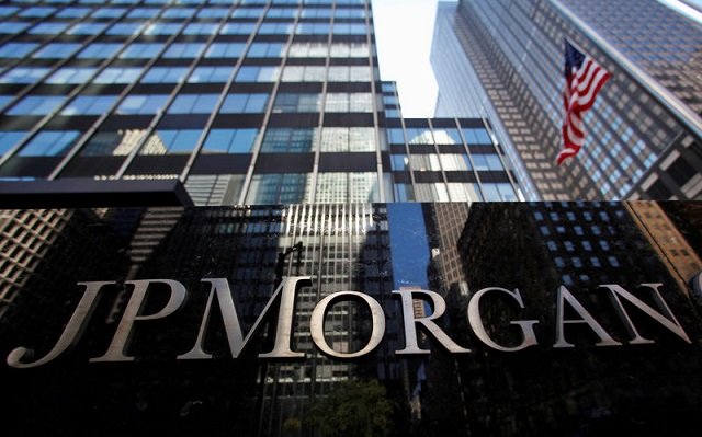 A sign outside the headquarters of JP Morgan in New York, US, September 19, 2013.
PHOTO: REUTERS