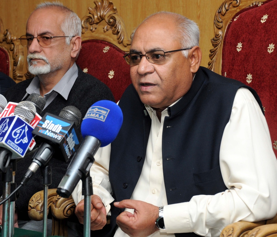 National Party Central President and Federal Minister for Ports and Shipping Hasil Khan Bizenjo. PHOTO: ZAFAR ASLAM