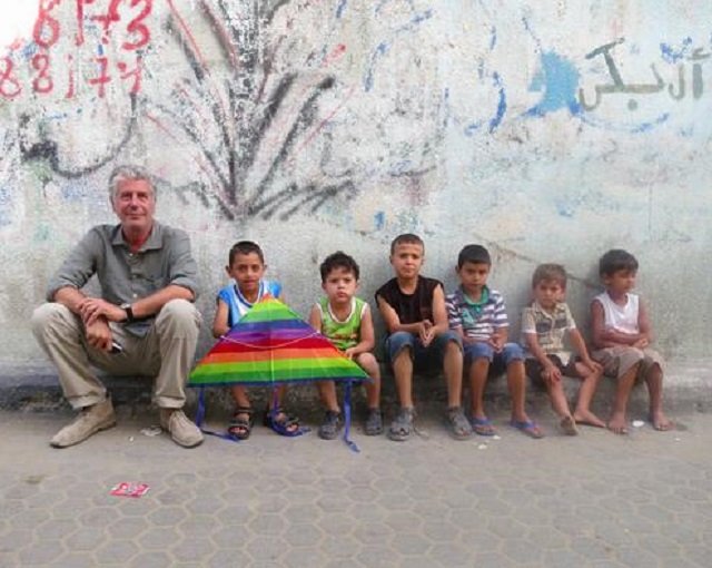 During an episode of 'Parts Unknown',in 2013 he portrayed Palestinians as human beings to American audience for the very first time. PHOTO: TWITTER (@erinmcunningham)