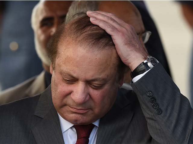 Deposed prime minister Nawaz Sharif. PHOTO: AFP/FILE