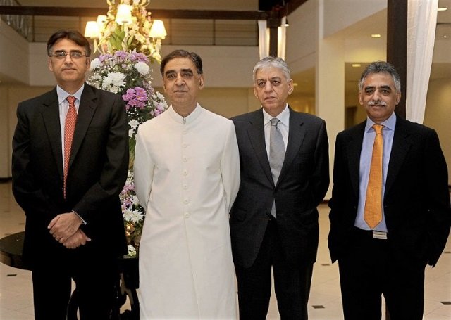 Four of General Umar's six sons at a private event. PHOTO COURTESY: FACEBOOK/SHOAIB KAMAL