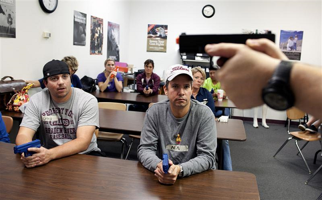 This week, 24 Colorado school staff, including principals, teachers and pastors, attended a three-day training led by four active duty law enforcement officers.
PHOTO: REUTERS
