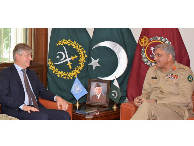 COAS affirmed that Pakistan will continue to play its positive role for maintaining international peace. PHOTO: ISPR