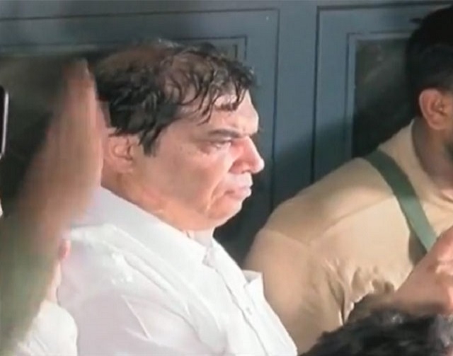Hanif Abbasi was arrested from the premises of the court soon after the sentence was announced. SCREENGRAB