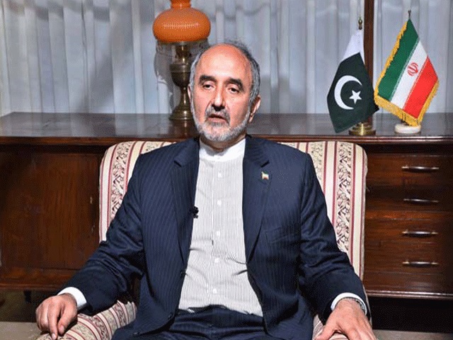 Iranian ambassador to Pakistan Mehdi Honardoost congratulates PTI chief on winning July 25 polls. PHOTO: APP/FILE