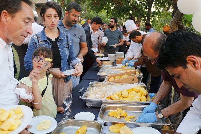 Wide-range of mango delicacies such as milk-shake, lassi, ice cream, salad served, made of fresh Pakistani mangoes. PHOTO: CREDIT: https://twitter.com/PakTurkey