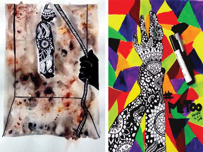 Works by Khushbakht Islam. PHOTO: COURTESY KHUSHBAKHT ISLAM