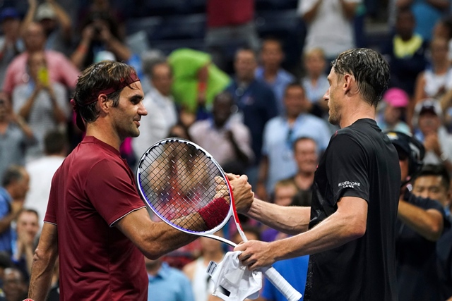 Even though Millman felt his win owed something to Federer's off night, he didn't see why he couldn't press on in his bid to become the first Australian man to win a Grand Slam. PHOTO: AFP