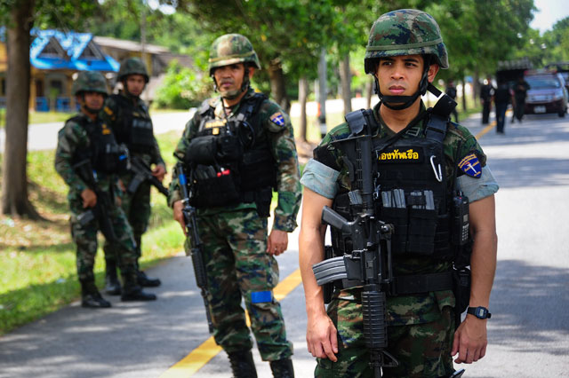 Thai soldiers. PHOTO: AFP