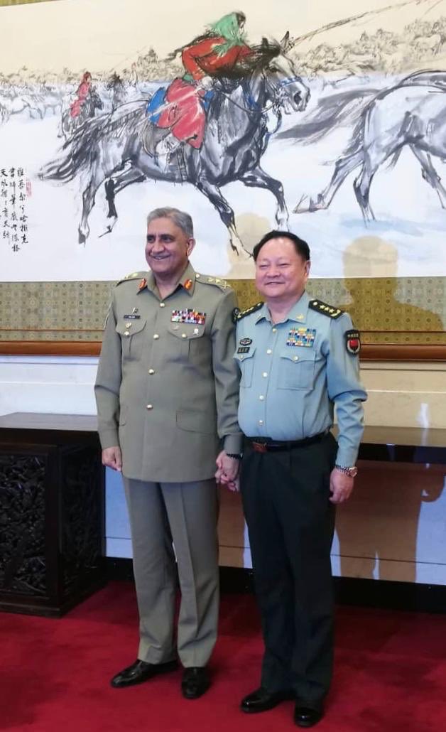 COAS with Chinese General Zhang Youxia. PHOTO: ISPR