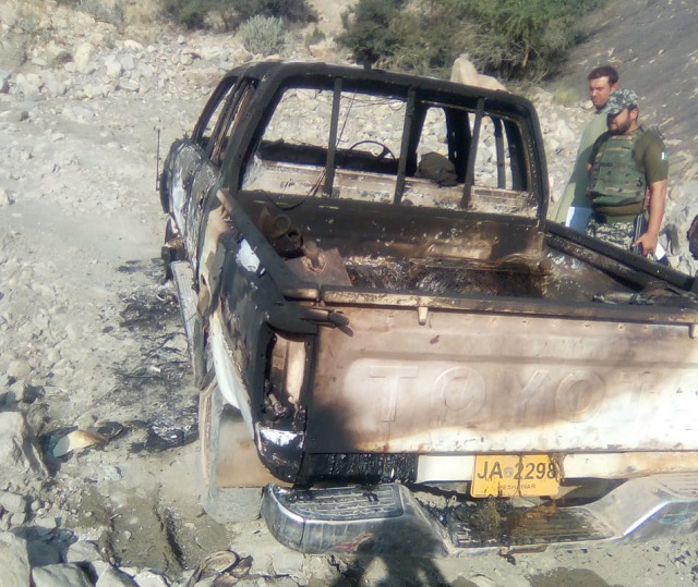 They were shot by unidentified armed men and left to die in a vehicle which was also set on fire. PHOTO: EXPRESS