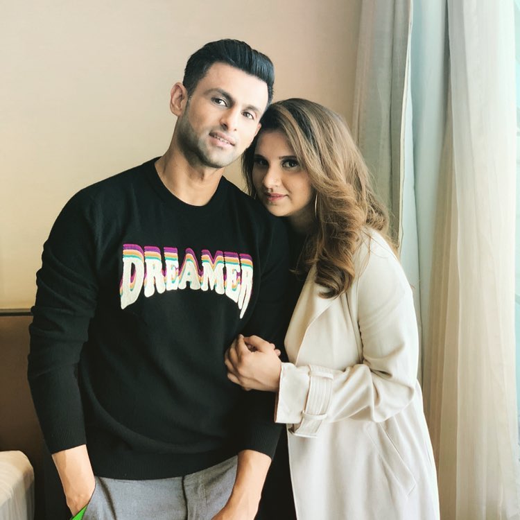 Shoaib Malik and Sania Mirza. PHOTO: SHOAIB MALIK/ INSTAGRAM