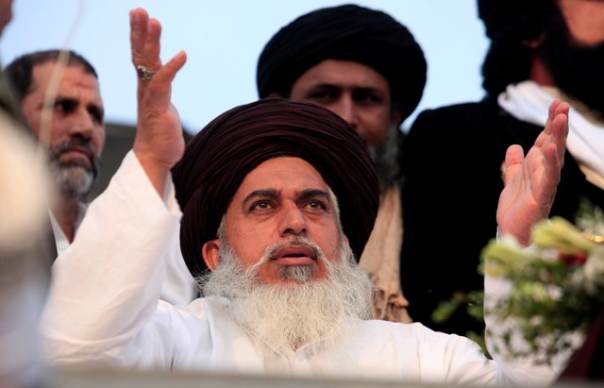 Khadim Hussain Rizvi. PHOTO: REUTERS