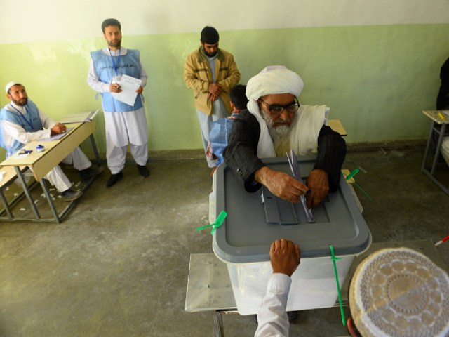 Official figures show roughly 4.2 million Afghans voted in the elections. PHOTO: AFP