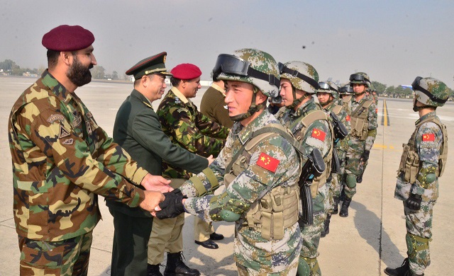 A special forces contingent arrives in Pakistan for Pak-China joint military drill. PHOTO: ISPR