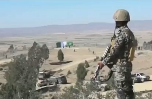 Maj-Gen Asif Ghafoor says the project will benefit peaceful people of two countries while restricting terrorists. SCREENGRAB