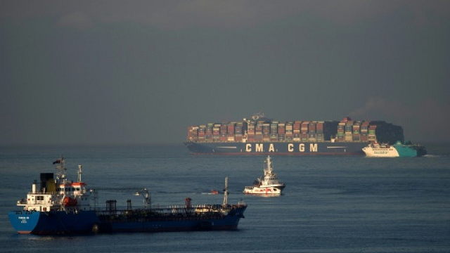 The Spanish NGO Proactiva Open Arms' ship (C, pictured August 2018) started patrolling the Mediterranean with two other boats run by migrant aid groups off the Libyan coast in late November 2018. PHOTO: AFP