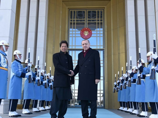 Premier meets the Turkish leader in his two-day official visit to Turkey. PHOTO: PM OFFICE/TWITTER