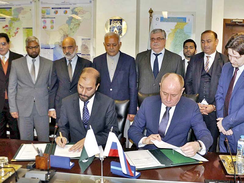 In the first instance a feasibility study would be conducted by Gazprom at its own cost with no financial implications on Pakistan. PHOTO: APP