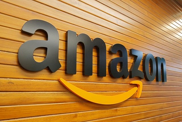 The logo of Amazon is pictured inside the company's office in Bengaluru, India, April 20, 2018.
PHOTO: REUTERS
