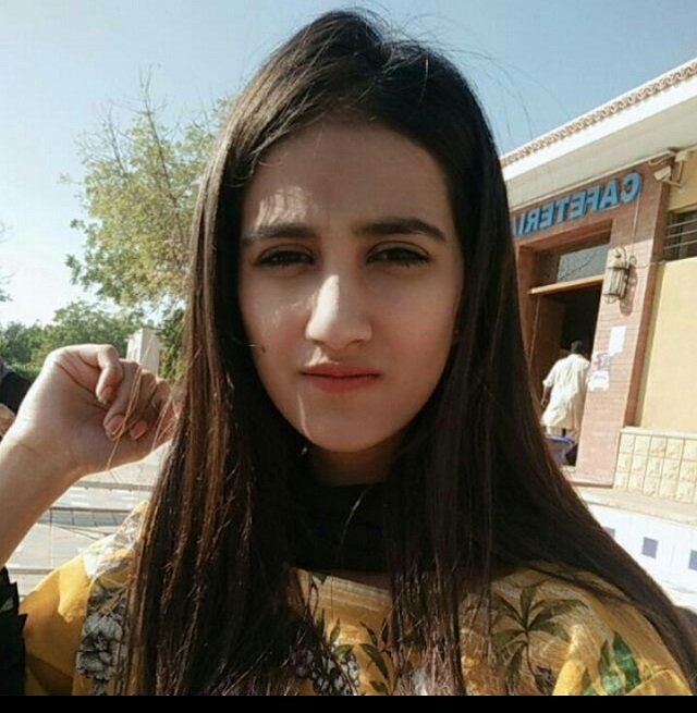 Nimra Baig, a student from Karachi, was fatally shot after she was caught in a cross fire between police and robbers. PHOTO: EXPRESS