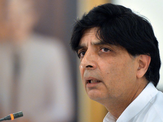 Chaudhry Nisar Ali Khan. PHOTO: AFP