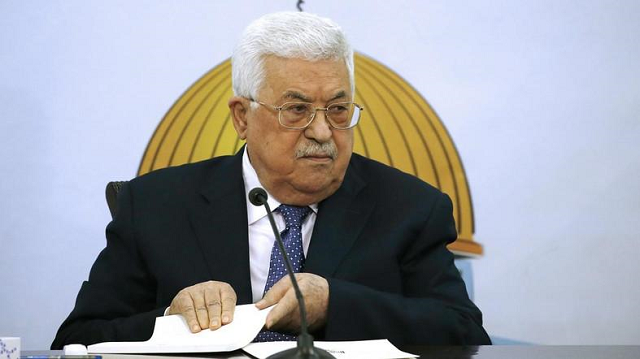 Palestinian President Mahmoud Abbas said the change was part of President Trump’s plan to “liquidate” the Palestinian cause. PHOTO: AFP