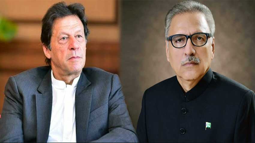 Prime Minister Imran Khan, President Arif Alvi. PHOTO: RADIO PAKISTAN
