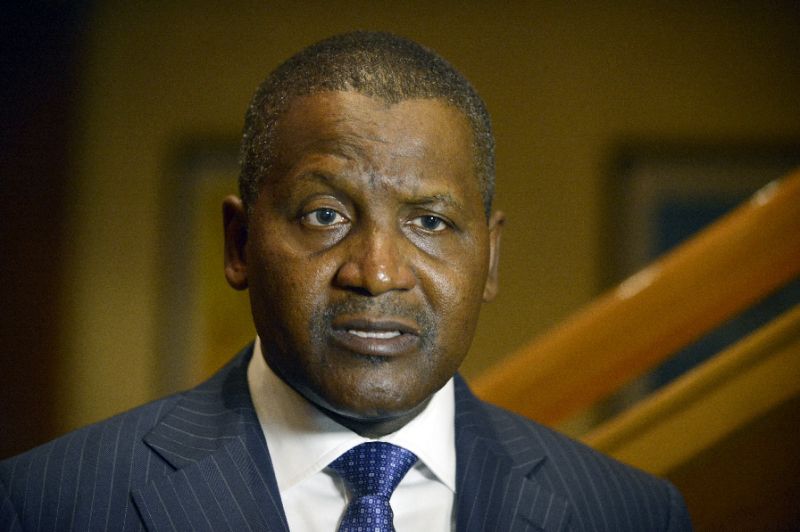 Nigerian billionaire Aliko Dangote. PHOTO: AFP