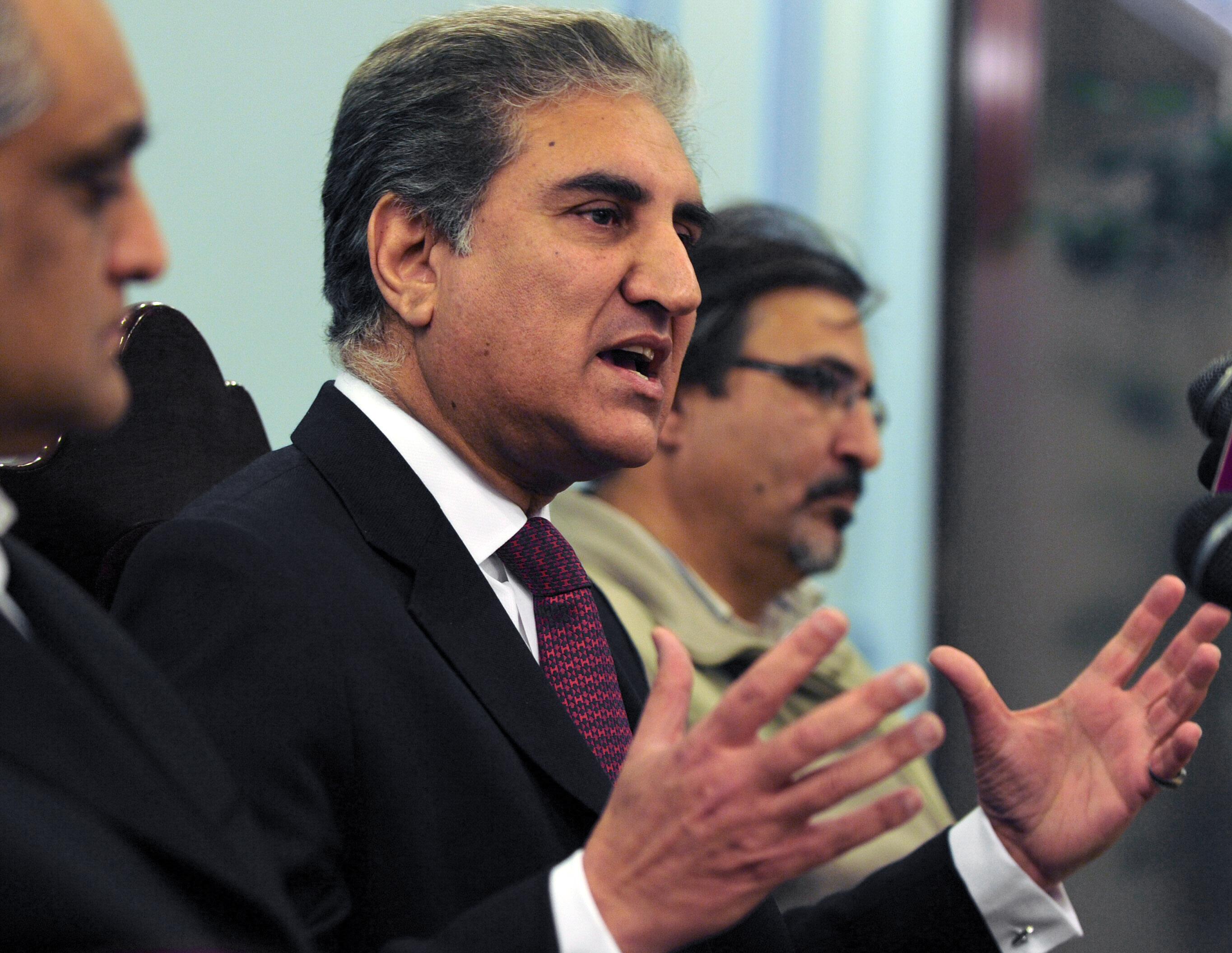Foreign Minister Shah Mehmood Qureshi. PHOTO: AFP/FILE