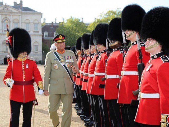 A file photo of the army chief during his visit to London last year. PHOTO: TWITTER/@OfficialDGISPR